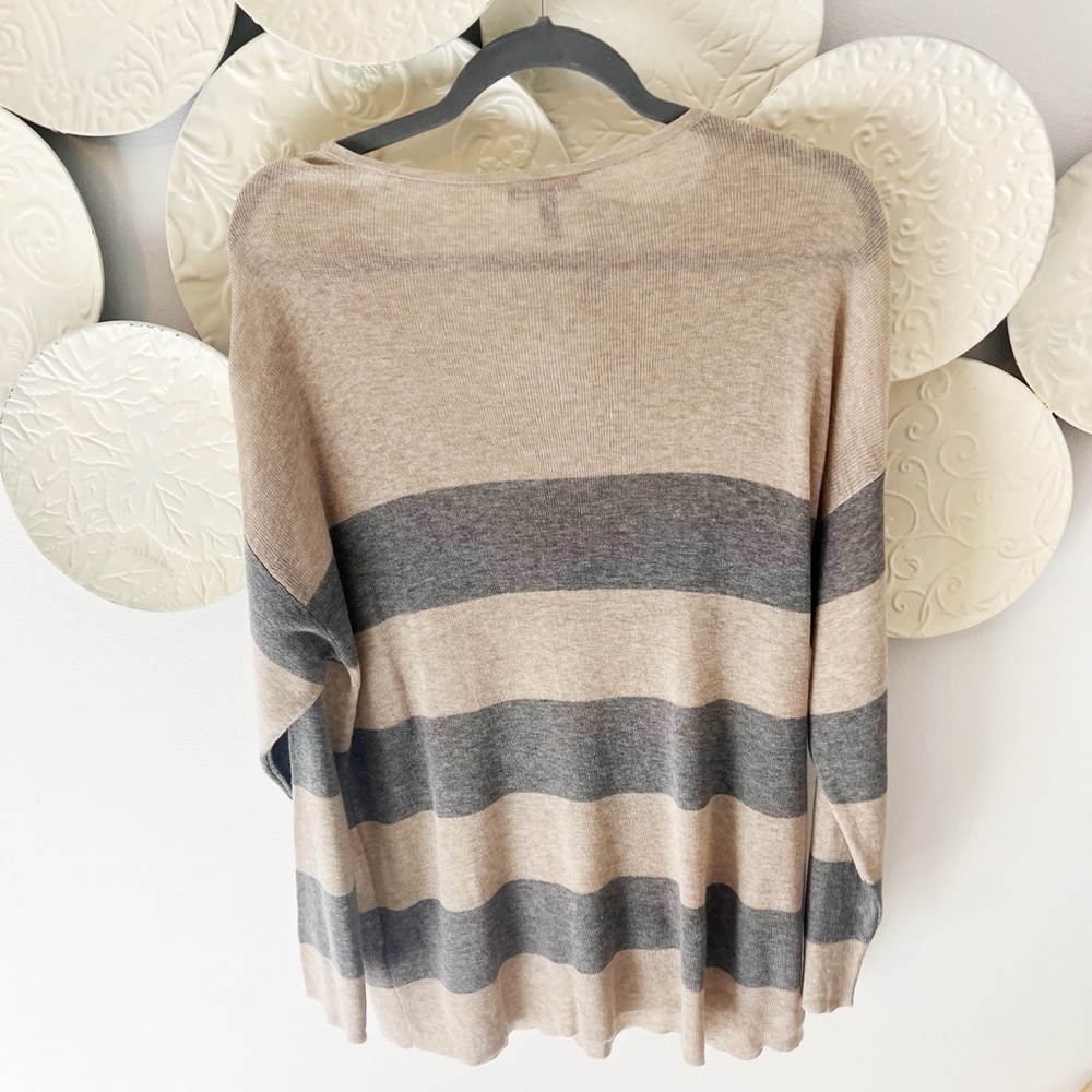 Sz 1X NWT Eileen Fisher Striped Sweater - Picture 3 of 5